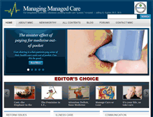 Tablet Screenshot of managingmanagedcare.com